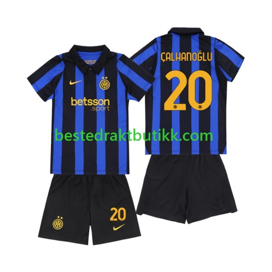 Fotballdrakter Inter Milan Hakan Calhanoglu 20 Hjemmedraktsett 2026-2027 Kortermet til Barn