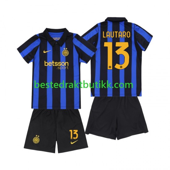 Fotballdrakter Inter Milan Lautaro Martinez 13 Hjemmedraktsett 2026-2027 Kortermet til Barn