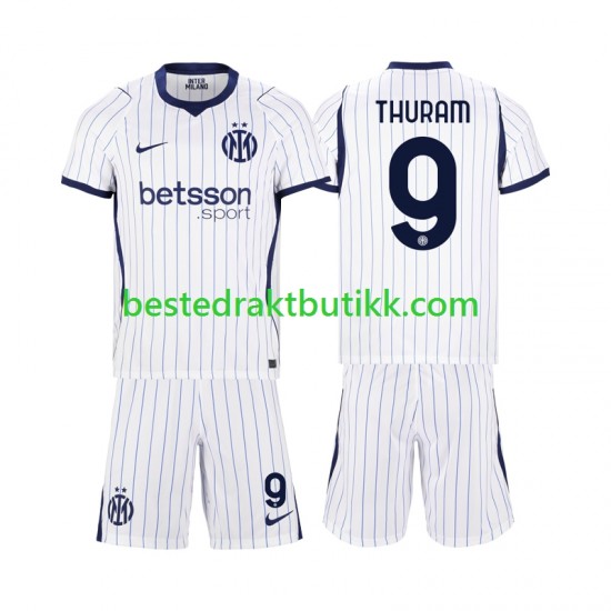 Fotballdrakter Inter Milan Marcus Thuram 9 Bortedraktsett 2026-2027 Kortermet til Barn