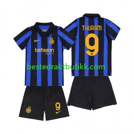 Fotballdrakter Inter Milan Marcus Thuram 9 Hjemmedraktsett 2026-2027 Kortermet til Barn