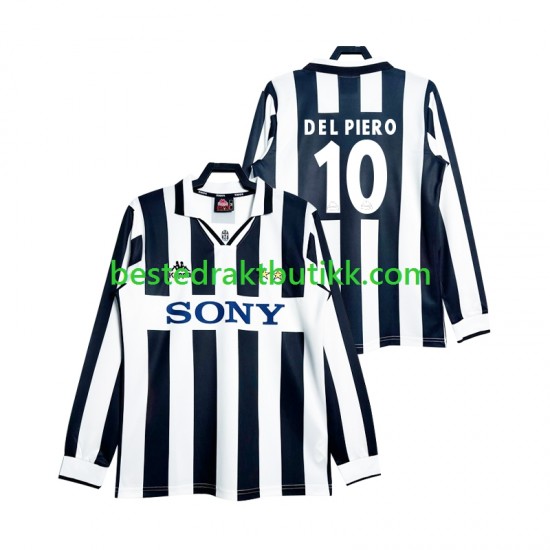 Fotballdrakter Juventus DEL PIERO 10 1997 Retro Hjemmedraktsett Langermet til Herre