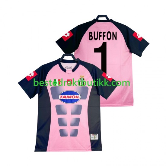 Fotballdrakter Juventus Buffon 1 Keeper Retro Bortedraktsett 2002-2003 Kortermet til Herre