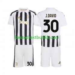 Fotballdrakter Juventus Jonathan David 30 Hjemmedraktsett 2026-2027 Kortermet til Barn