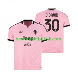 Fotballdrakter Juventus Jonathan David 30 Bortedraktsett 2026-2027 Kortermet til Herre