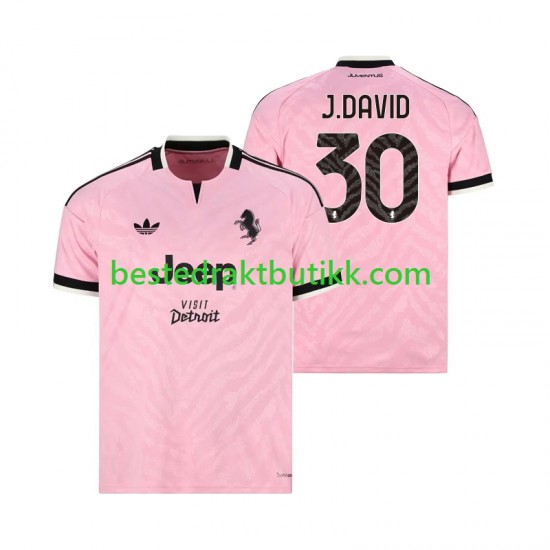 Fotballdrakter Juventus Jonathan David 30 Bortedraktsett 2026-2027 Kortermet til Herre