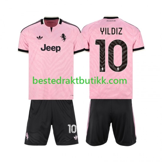 Fotballdrakter Juventus Kenan Yildiz 10 Bortedraktsett 2026-2027 Kortermet til Barn