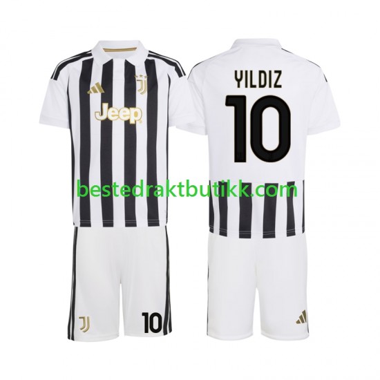 Fotballdrakter Juventus Kenan Yildiz 10 Hjemmedraktsett 2026-2027 Kortermet til Barn