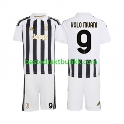 Fotballdrakter Juventus Randal Kolo Muani 9 Hjemmedraktsett 2026-2027 Kortermet til Barn