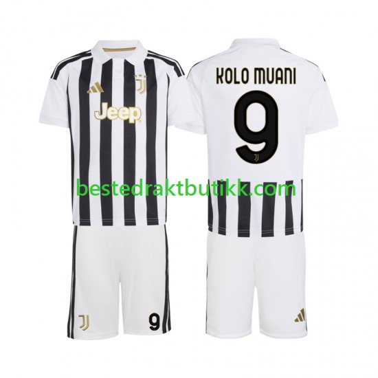 Fotballdrakter Juventus Randal Kolo Muani 9 Hjemmedraktsett 2026-2027 Kortermet til Barn