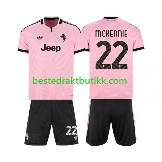 Fotballdrakter Juventus Weston McKennie 22 Bortedraktsett 2026-2027 Kortermet til Barn