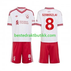 Fotballdrakter Liverpool Dominik Szoboszlai 8 Bortedraktsett 2026-2027 Kortermet til Barn