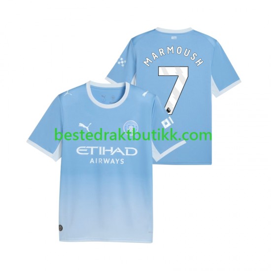 Fotballdrakter Manchester City Omar Marmoush 7 Hjemmedraktsett 2026-2027 Kortermet til Herre