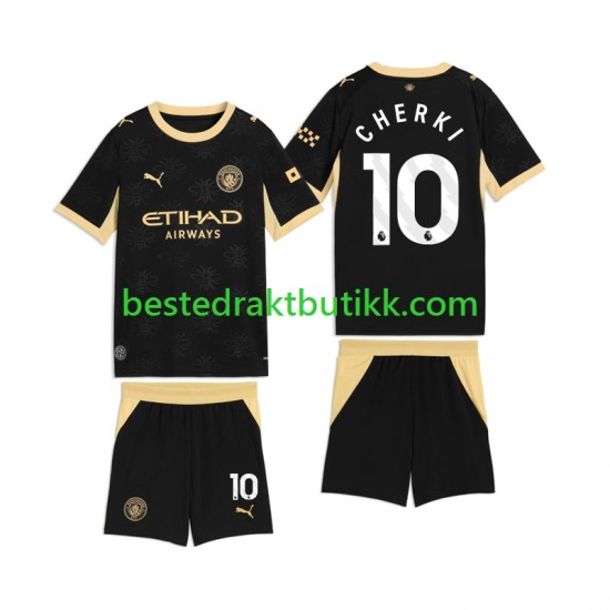 Fotballdrakter Manchester City Rayan Cherki 10 Bortedraktsett 2026-2027 Kortermet til Barn