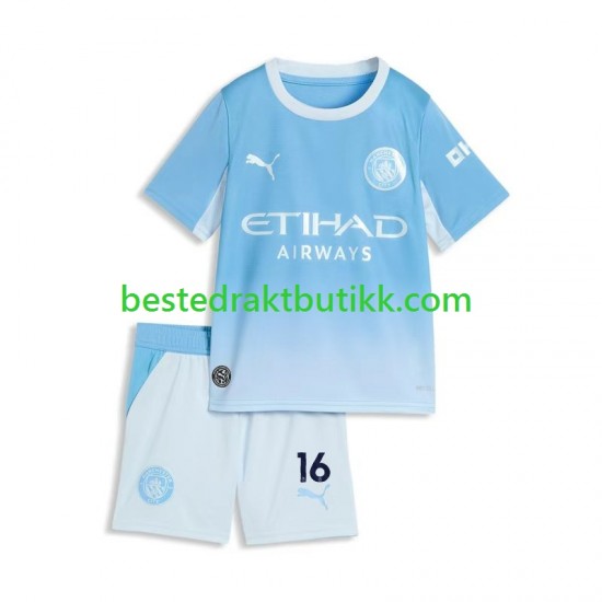 Fotballdrakter Manchester City Rodri 16 Hjemmedraktsett 2026-2027 Kortermet til Barn