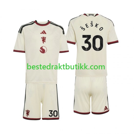 Fotballdrakter Manchester United Benjamin Sesko 30 Tredjedraktsett 2026-2027 Kortermet til Barn