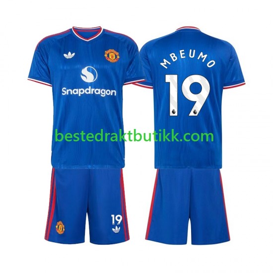 Fotballdrakter Manchester United Bryan Mbeumo 19 Bortedraktsett 2026-2027 Kortermet til Barn