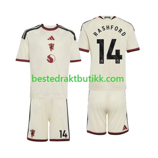 Fotballdrakter Manchester United Marcus Rashford 14 Tredjedraktsett 2026-2027 Kortermet til Barn