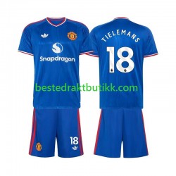 Fotballdrakter Manchester United Youri Tielemans 18 Bortedraktsett 2026-2027 Kortermet til Barn