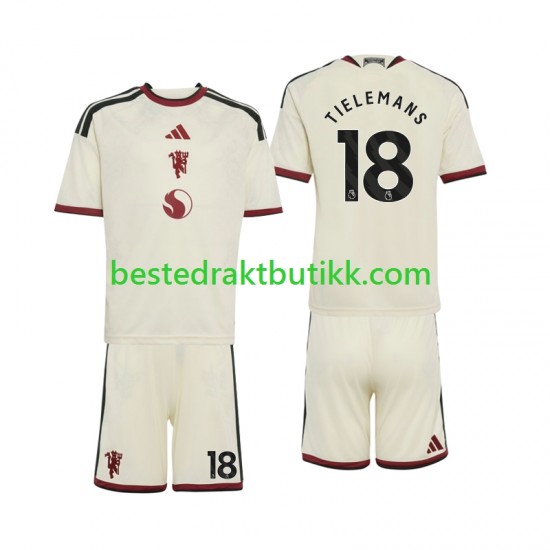 Fotballdrakter Manchester United Youri Tielemans 18 Tredjedraktsett 2026-2027 Kortermet til Barn