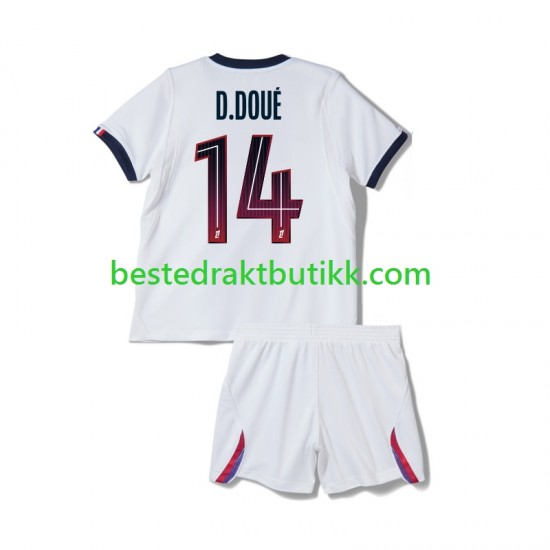 Fotballdrakter Paris Saint-Germain Desire Doue 14 Bortedraktsett 2026-2027 Kortermet til Barn