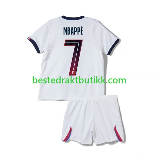 Fotballdrakter Paris Saint-Germain Mbappé Kylian 7 Bortedraktsett 2026-2027 Kortermet til Barn