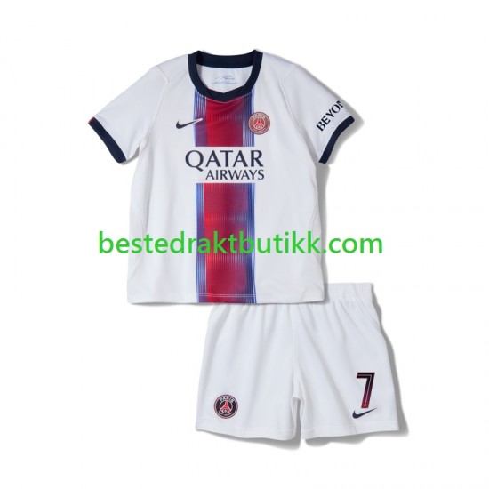 Fotballdrakter Paris Saint-Germain Mbappé Kylian 7 Bortedraktsett 2026-2027 Kortermet til Barn