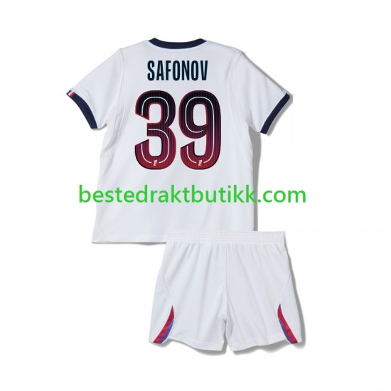 Fotballdrakter Paris Saint-Germain Matvey Safonov 39 Bortedraktsett 2026-2027 Kortermet til Barn