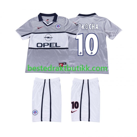 Fotballdrakter Paris Saint-Germain OKOCHA 10 2000 2001 Retro Bortedraktsett Kortermet til Barn