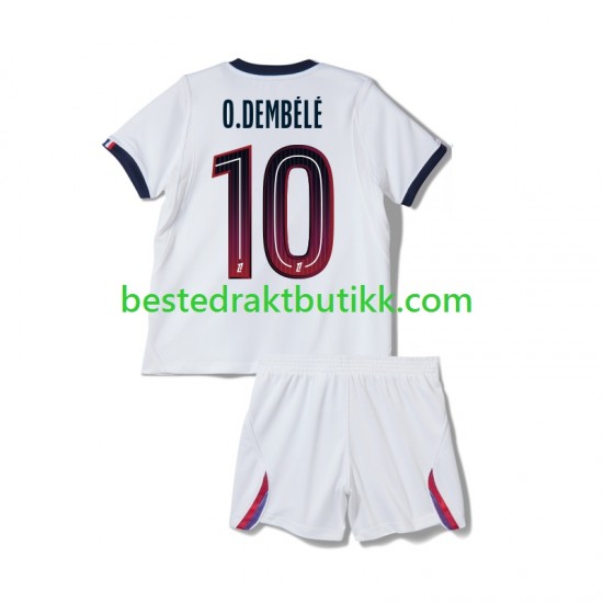 Fotballdrakter Paris Saint-Germain Ousmane Dembele 10 Bortedraktsett 2026-2027 Kortermet til Barn