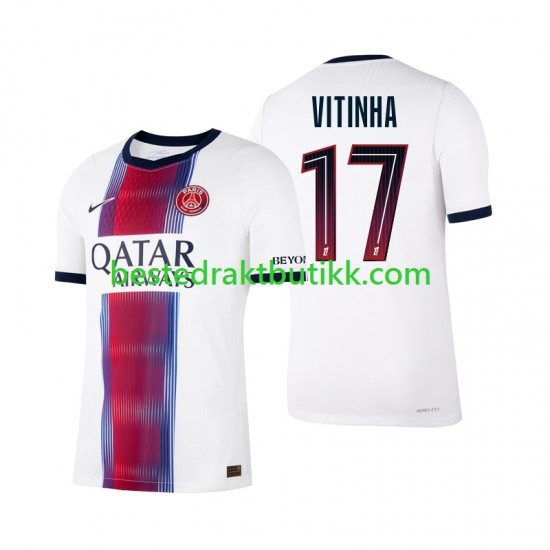 Fotballdrakter Paris Saint-Germain Vitinha 17 Bortedraktsett 2026-2027 Kortermet til Herre