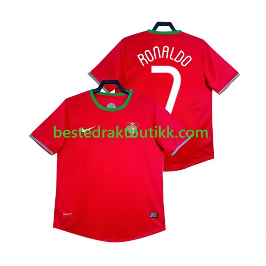 Fotballdrakter Portugal Cristiano Ronaldo 7 2012 Retro Hjemmedraktsett Kortermet til Herre