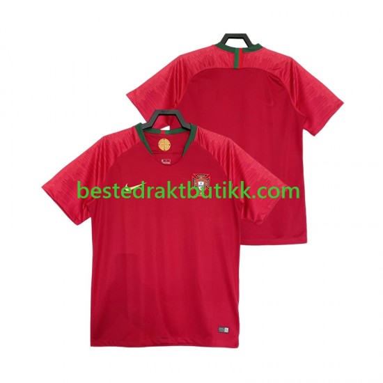 Fotballdrakter Portugal 2018 Retro Hjemmedraktsett Kortermet til Herre