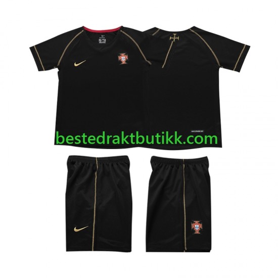 Fotballdrakter Portugal Retro Bortedraktsett 2006 Kortermet til Barn