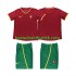 Fotballdrakter Portugal 2002 Retro Hjemmedraktsett Kortermet til Barn