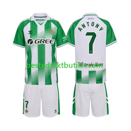 Fotballdrakter Real Betis Anthoy 7 Hjemmedraktsett 2026-2027 Kortermet til Barn