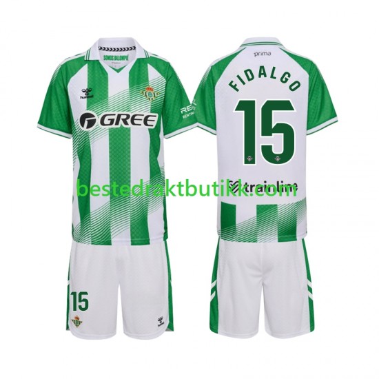 Fotballdrakter Real Betis Fidalgo 15 Hjemmedraktsett 2026-2027 Kortermet til Barn