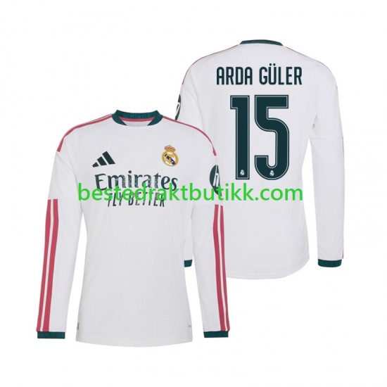 Fotballdrakter Real Madrid Arda Guler 15 Hjemmedraktsett 2026-2027 Langermet til Herre