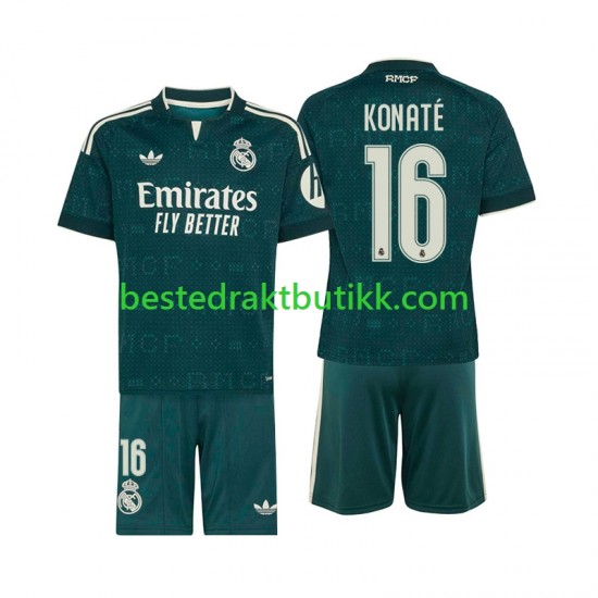 Fotballdrakter Real Madrid Ibrahima Konate 16 Bortedraktsett 2026-2027 Kortermet til Barn