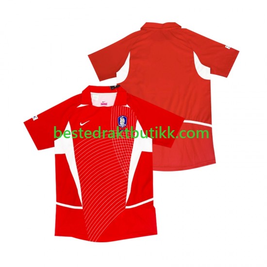 Fotballdrakter Sør-Korea 2002 Retro Hjemmedraktsett Kortermet til Herre