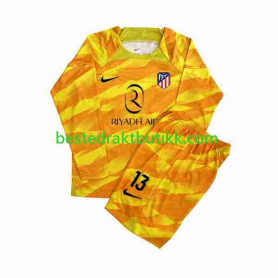 Fotballdrakter Atlético Madrid Jan Oblak 13 Orangecolor Keeper 2023-2024 Langermet til Barn