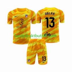 Fotballdrakter Atlético Madrid Jan Oblak 13 Orangecolor Keeper 2023-2024 Kortermet til Barn