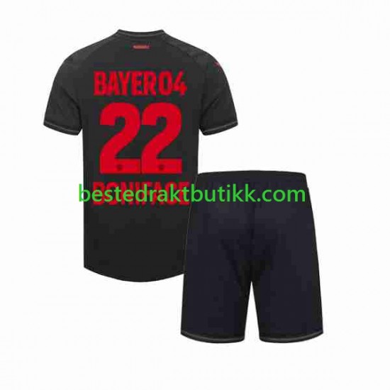 Fotballdrakter Bayer 04 Leverkusen Victor Boniface 22 Hjemmedraktsett 2023-2024 Kortermet til Barn