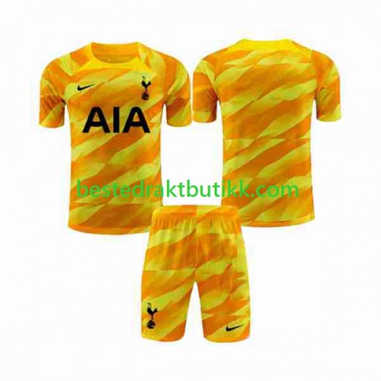 Fotballdrakter Tottenham Hotspur Orangecolor Keeper Bortedraktsett 2023-2024 Kortermet til Barn