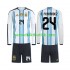 Fotballdrakter Argentina Enzo Fernandez 24 Hjemmedraktsett Fotball-VM 2026 Langermet til Barn