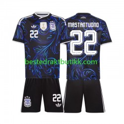 Fotballdrakter Argentina Franco Mastantuono 22 Bortedraktsett Fotball-VM 2026 Kortermet til Barn