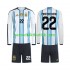 Fotballdrakter Argentina Franco Mastantuono 22 Hjemmedraktsett Fotball-VM 2026 Langermet til Barn
