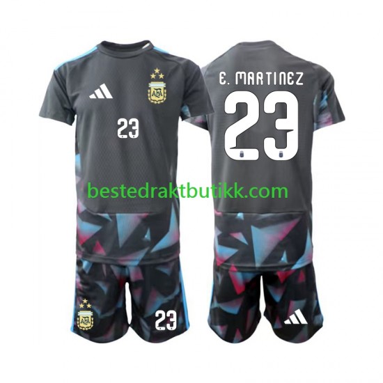 Fotballdrakter Argentina Emiliano Martinez 23 Keeper Hjemmedraktsett Fotball-VM 2026 Kortermet til Barn