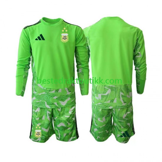 Fotballdrakter Argentina Keeper Tredjedraktsett Fotball-VM 2026 Langermet til Barn