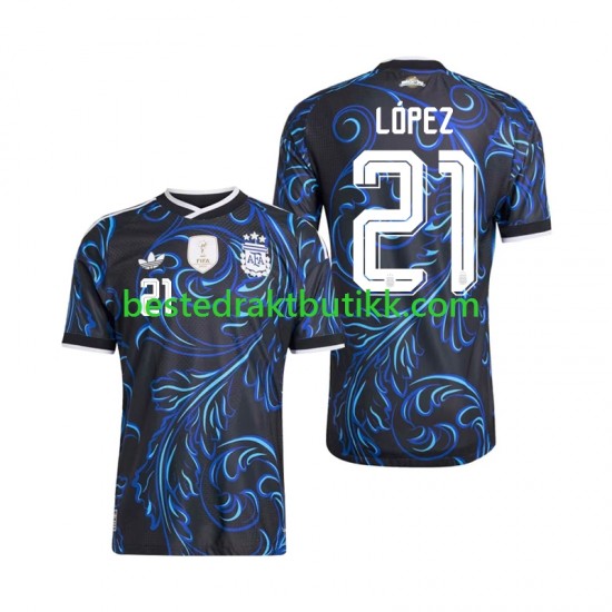 Fotballdrakter Argentina Jose Manuel Lopez 21 Bortedraktsett Fotball-VM 2026 Kortermet til Herre
