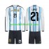 Fotballdrakter Argentina Jose Manuel Lopez 21 Hjemmedraktsett Fotball-VM 2026 Langermet til Barn